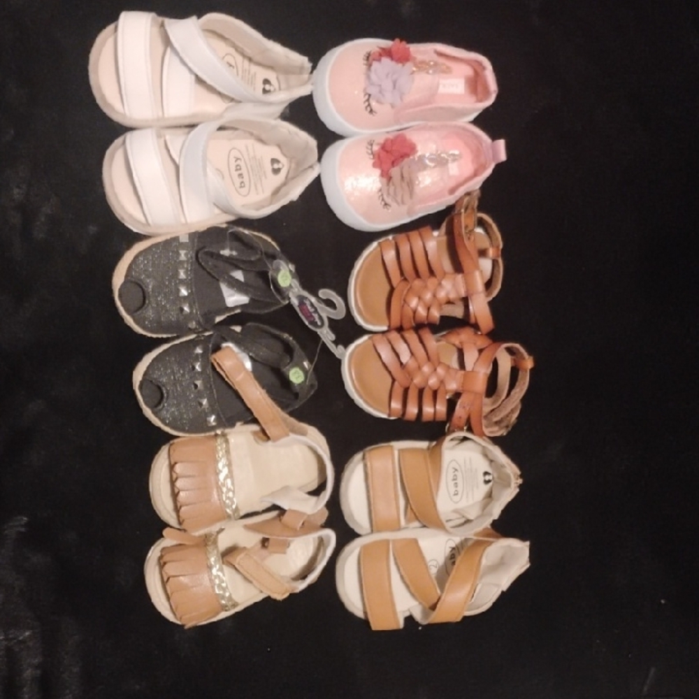 Kids Neutral & Pink Mixed Sandals Pack - Assorted Styles